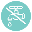 no water